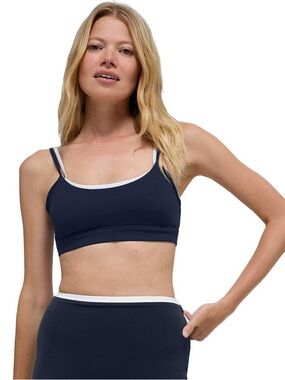 ALO Airbrush Double Up Bra - Navy & White